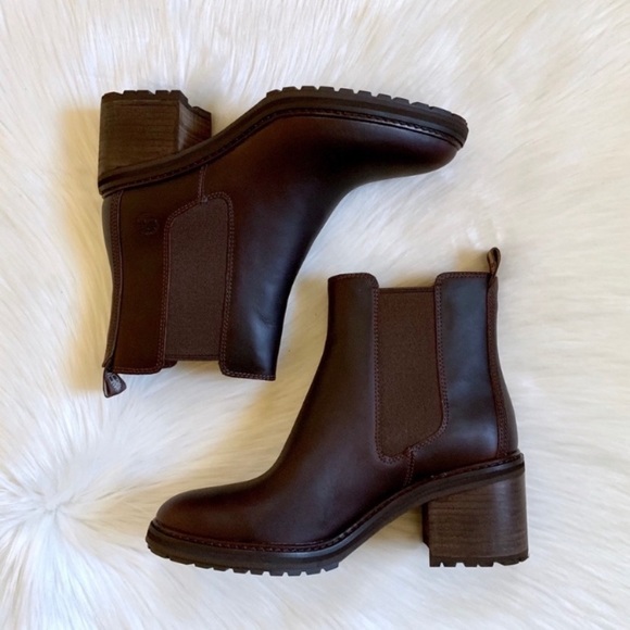Timberland Dark Brown Sienna High Chelsea Boots - Picture 3 of 7